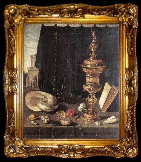 framed  Pieter Claesz Still life with Great Golden Goblet, ta009-2